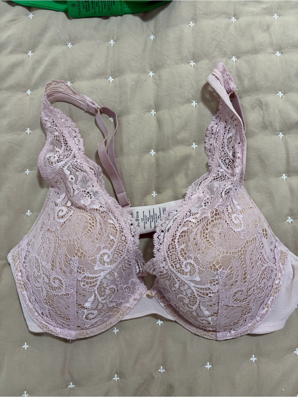 ThirdLove 24/7 Classic Uplift Plunge Bra & Lace Contour Plunge Bra 36B View 5